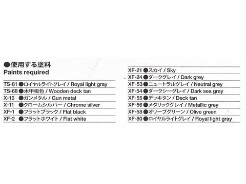 Tamiya HMS Repulse 1/700 plastikinis laivo modelis 31617