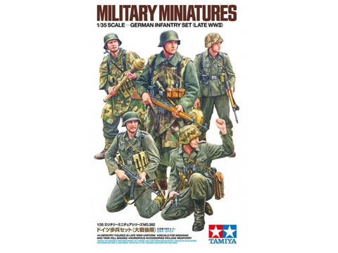 Tamiya vokiečių pėstininkai vėlyvasis WWII, 1/35 figūrėlių rinkinys