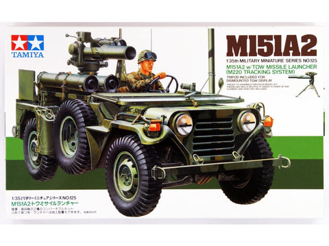 Tamiya M151A2 su TOW (M220) raketų paleidėju, 1/35 plastikinis rinkinys