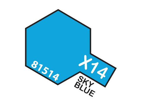 Tamiya X-14 Dangaus mėlyna akriliniai dažai 10 ml