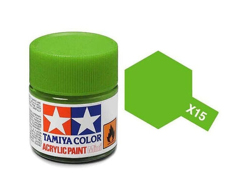Tamiya X-15 akriliniai dažai – šviesiai žalia, 10 ml