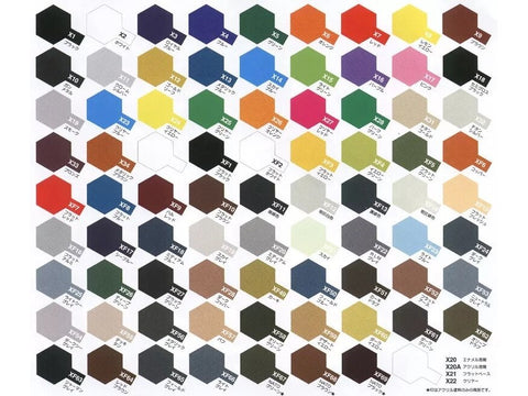 Tamiya X-23 Clear Blue skaidrūs mėlyni akriliniai dažai, 10 ml