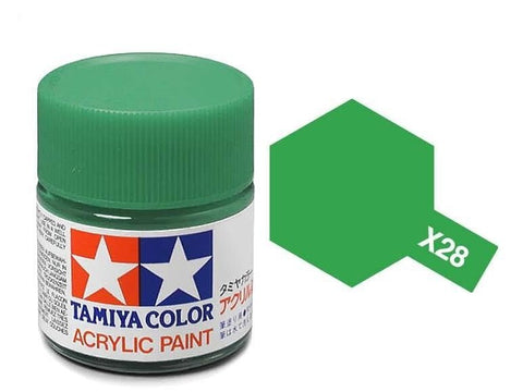 Tamiya X-28 Park Green blizgūs akrilo dažai, 10 ml