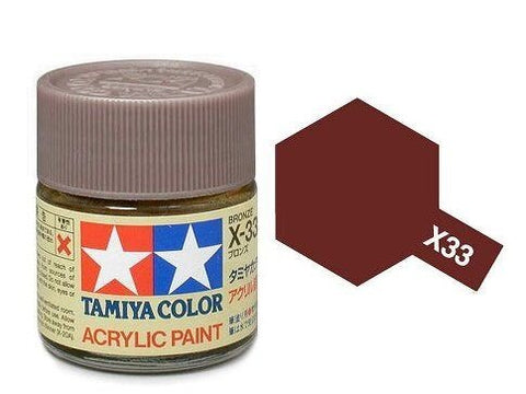 Tamiya X-33 Bronze akriliniai dažai 10 ml