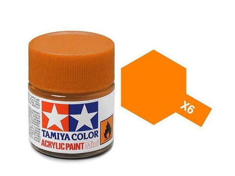 Tamiya X-6 Orange akriliniai dažai modeliams 10 ml