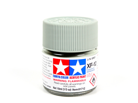 Tamiya XF-12 J.N. Grey akriliniai dažai, 10 ml