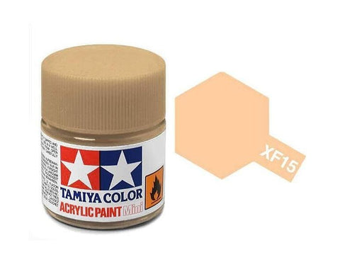 Tamiya XF-15 Flat Flesh matiniai akriliniai dažai, 10 ml