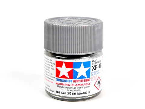 Tamiya XF-16 Matinis aliuminis akriliniai dažai, 10 ml