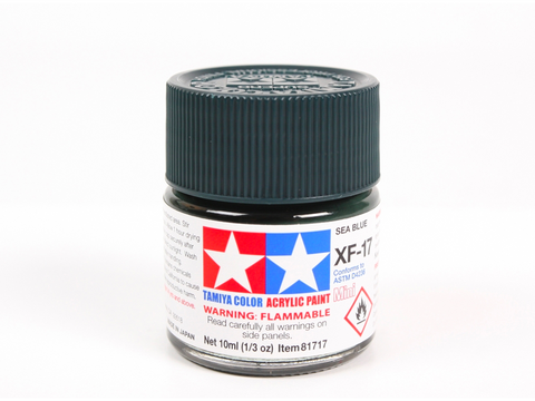 Tamiya XF-17 Sea Blue akriliniai matiniai dažai, 10 ml