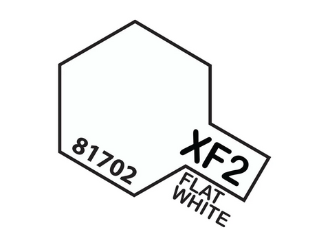 Tamiya XF-2 matiniai balti akriliniai dažai (Flat White) 10 ml