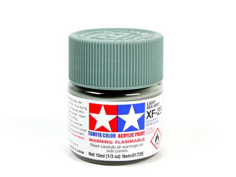 Tamiya XF-25 Light Sea Grey akriliniai matiniai modelių dažai, 10 ml