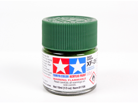 Tamiya XF-26 Deep Green akriliniai dažai 10 ml