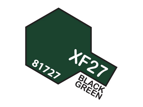 Tamiya XF-27 Black Green matiniai akriliniai dažai 10 ml