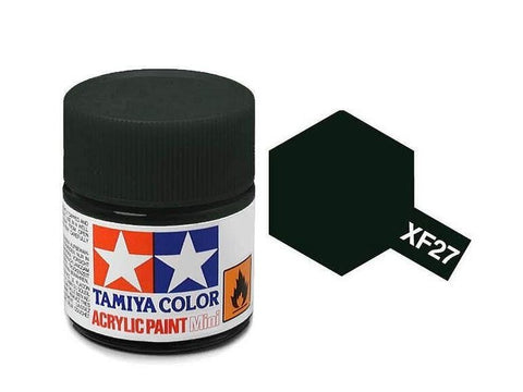 Tamiya XF-27 Black Green matiniai akriliniai dažai 10 ml