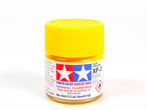 Tamiya XF-3 matinė geltona akriliniai dažai 10 ml