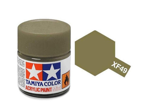 Tamiya XF-49 Khaki matiniai akriliniai dažai modeliams 10 ml