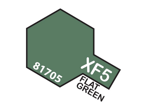 Tamiya XF-5 Matinė žalia akriliniai dažai modeliams, 10 ml