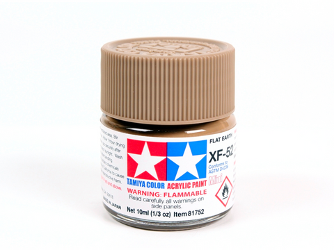 Tamiya XF-52 Flat Earth matiniai akriliniai dažai, 10 ml
