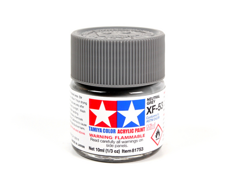 Tamiya XF-53 Neutral Grey akriliniai modelių dažai, 10 ml