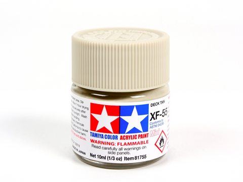 Tamiya XF-55 Deck Tan matiniai akriliniai dažai, 10 ml