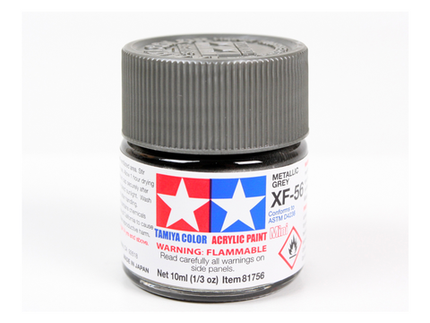 Tamiya XF-56 metalinė pilka akriliniai dažai 10 ml