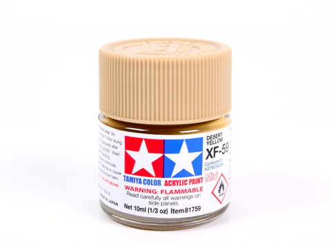 Tamiya XF-59 Desert Yellow matiniai akriliniai dažai 10 ml