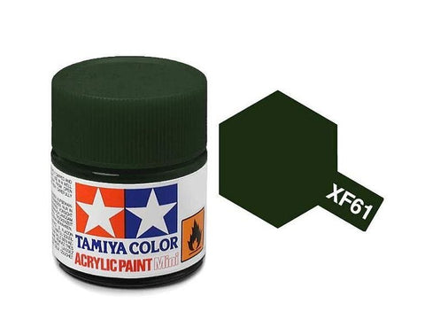Tamiya XF-61 tamsiai žali akriliniai modelių dažai, 10 ml