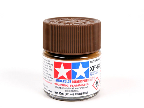 Tamiya XF-64 Red Brown akriliniai dažai 10 ml