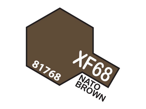 Tamiya XF-68 NATO Brown akriliniai modelių dažai, 10 ml