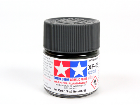 Tamiya XF-69 NATO juoda akriliniai dažai 10 ml