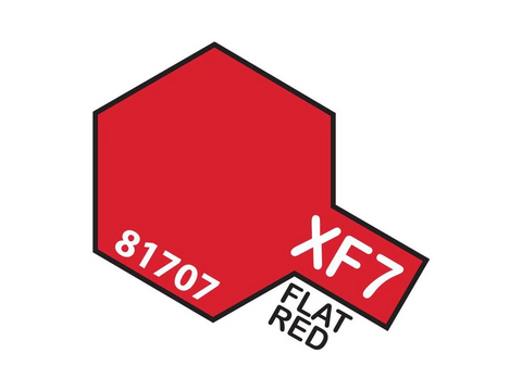 Tamiya XF-7 akriliniai dažai modeliams – matinė raudona, 10 ml