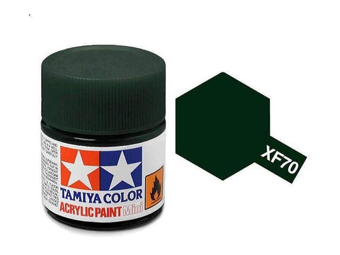 Tamiya XF-70 Dark Green 2 akriliniai dažai, 10 ml