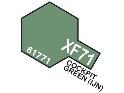 Tamiya XF-71 Cockpit Green (IJN) akriliniai dažai modeliams, 10 ml