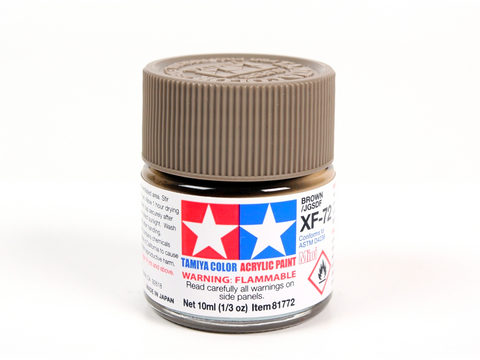 Tamiya XF-72 Brown (JGSDF) akriliniai dažai modeliavimui, 10 ml