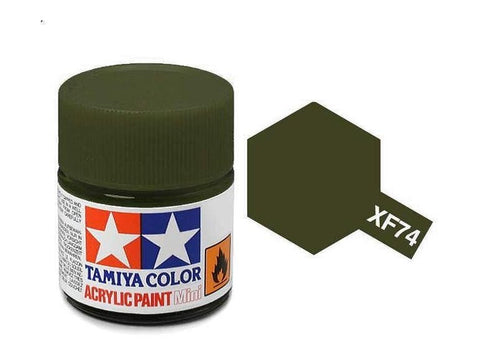 Tamiya XF-74 Olive Drab JGSDF akriliniai dažai, 10 ml