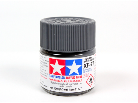 Tamiya XF-77 IJN pilka Sasebo Arsenal akriliniai dažai 10 ml