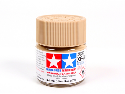 Tamiya XF-78 akriliniai dažai – medinio denio smėlio, 10 ml