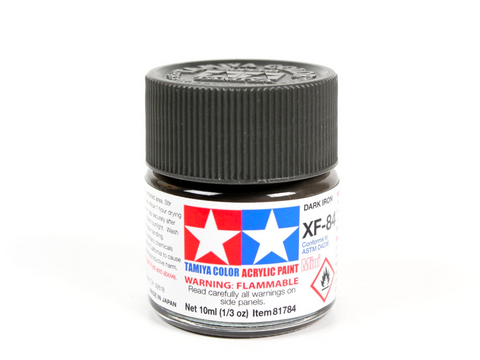 Tamiya XF-84 Dark Iron akriliniai matiniai dažai 10 ml modeliams