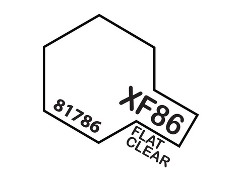 Tamiya XF-86 Matinis skaidrus akrilinis lakas 10 ml