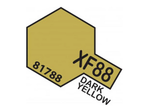 Tamiya XF-88 Dark Yellow 2 matiniai akriliniai dažai modeliams 10 ml