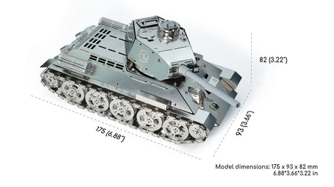 Time For Machine: Tank Т - 34 - metalinio konstruktoriaus komplektas - HOBI.LT 🇱🇹