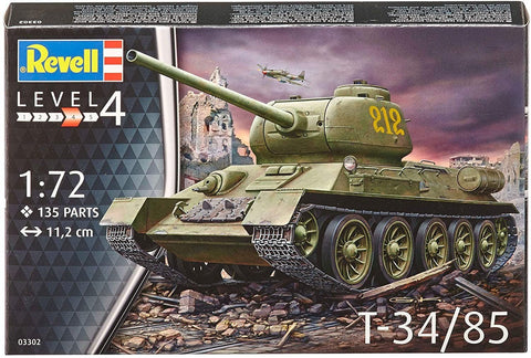 Revell: Tank T - 34/85 - PLASTIKINIS modeliavimo rinkinys - HOBI.LT 🇱🇹