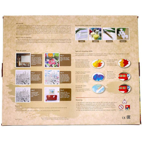 Tapyba Pagal Skaičius: „Tulpių laukas“ 30x30 cm