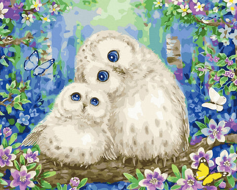 Tapybos rinkinys "Owl with Mom"