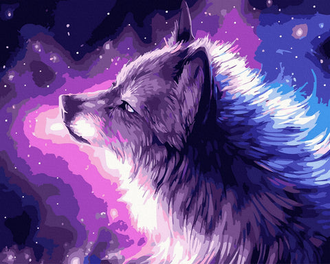 Tapybos rinkinys "Wolf in a galaxy"