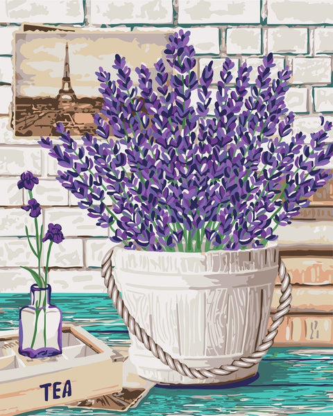 Wizardi: Tapybos Pagal Skaičius Rinkinys - Lavender Aroma 40x50 cm B080 - HOBI.LT 🇱🇹