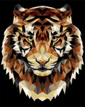 Wizardi: Tapybos pagal skaičius rinkinys: P001 Tiger (polygonal style) 40*50 - HOBI.LT 🇱🇹