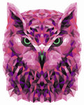 Wizardi: Tapybos pagal skaičius rinkinys: P002 Owl (polygon style) 40*50 - HOBI.LT 🇱🇹