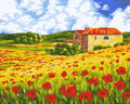 Wizardi: Tapybos Pagal Skaičius Rinkinys - Poppy Meadow 40x50 cm A091 - HOBI.LT 🇱🇹