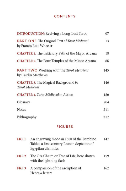 knygos turinys: skirsniai ir skyrių pavadinimai (Part One/Two, Chapters 1–4), figūros ir puslapių numeriai, vidinis turinys